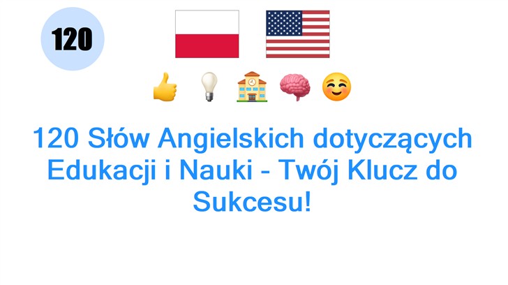 120 Słów Angielskich dotyczących Edukacji i Nauki - Twój Klucz do Sukcesu!